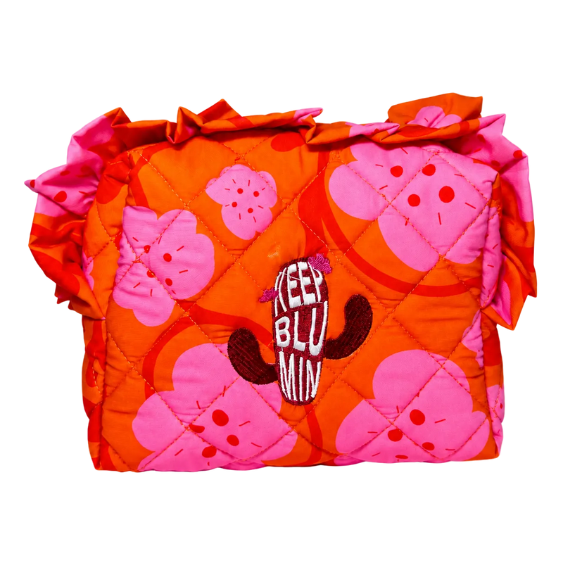 The Blumin’Kaktus Ruffle Beauty Pouch