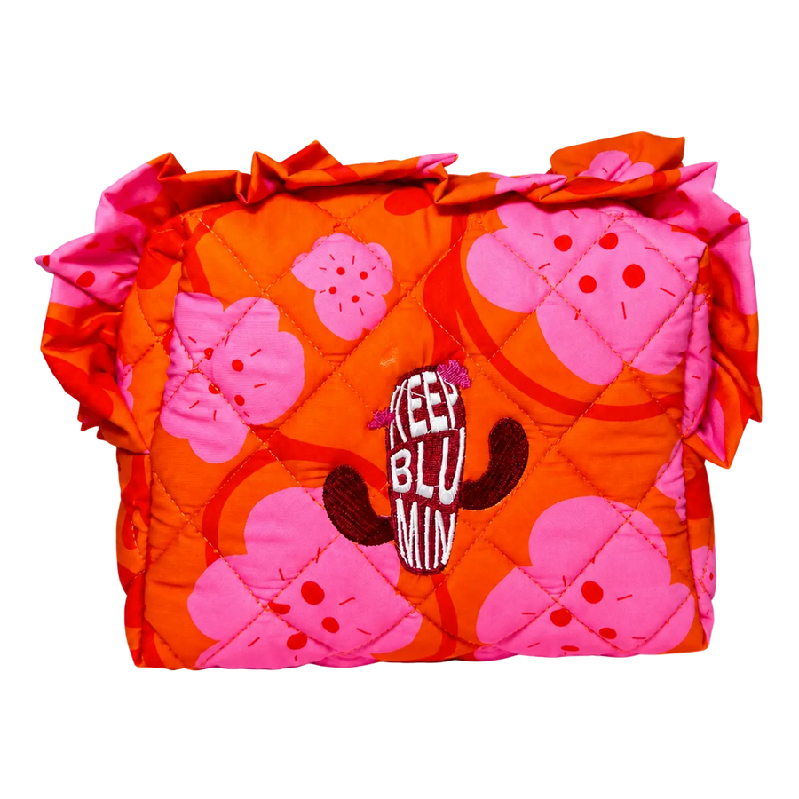 The Blumin’Kaktus Ruffle Beauty Pouch