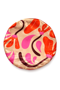 Sleep In Bloom Silk-Satin Bonnet