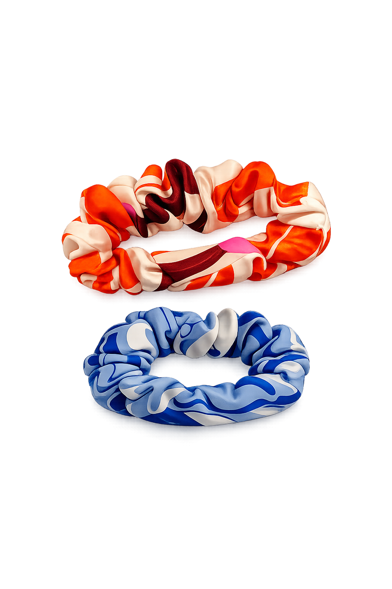 Silk Bloom Skinny Scrunchie