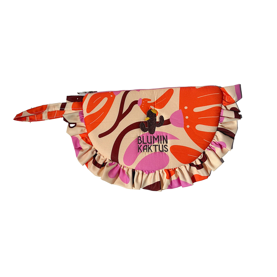 Ruffle Moon Pouch