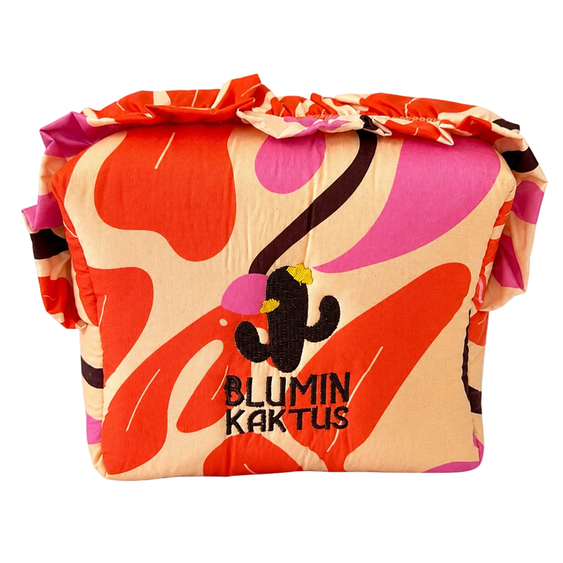 The Blumin’Kaktus Ruffle Beauty Pouch