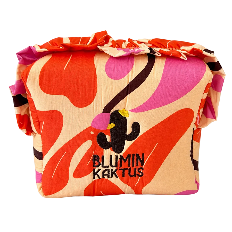 The Blumin’Kaktus Ruffle Beauty Pouch